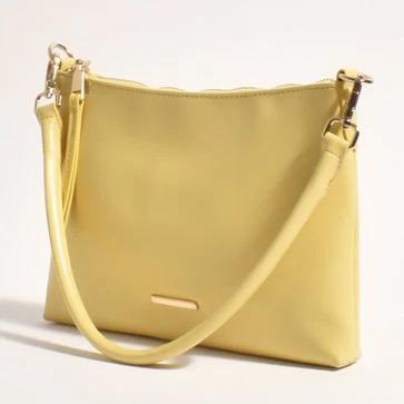 The Iris Essential Pale Yellow Bag with  Shoulder Strap