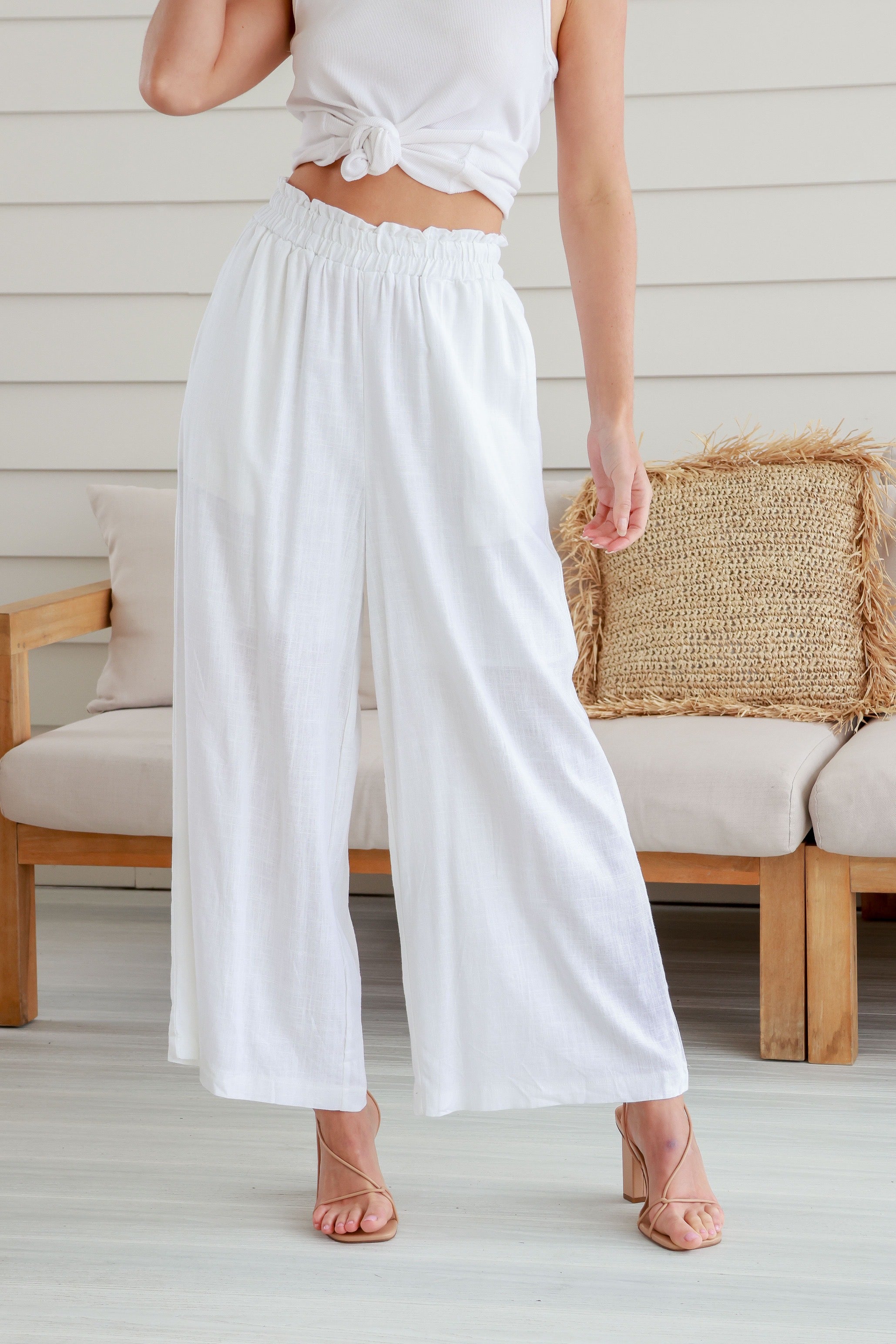 White linen sale pants australia