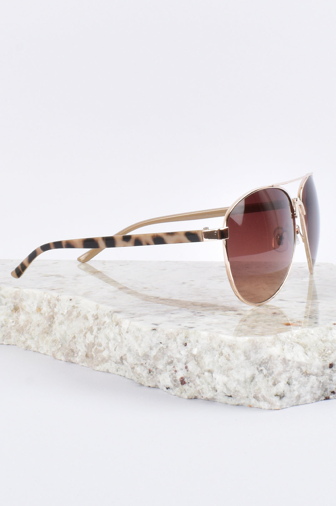 Leopard cheap aviator sunglasses